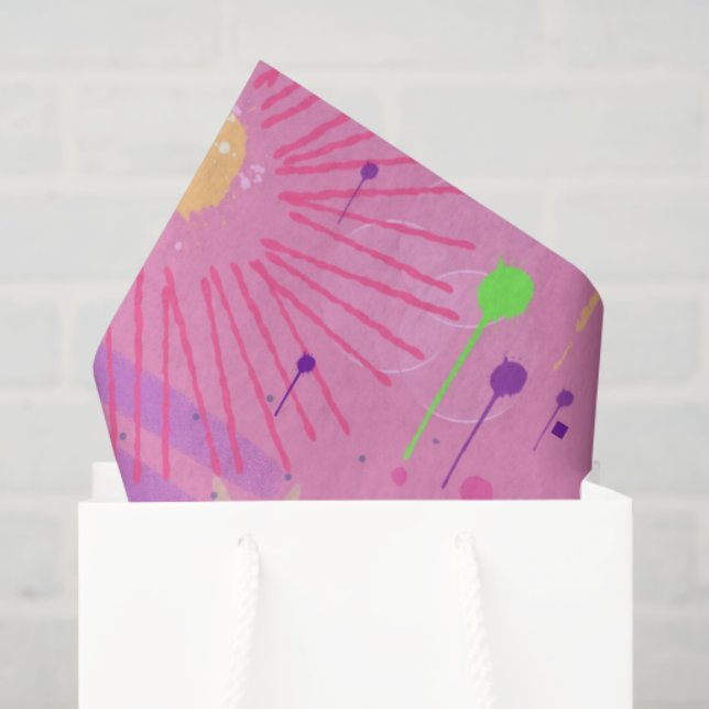 Seasonal Fruit Salad: Abstract Painting Tissue Paper (Gift Bag)