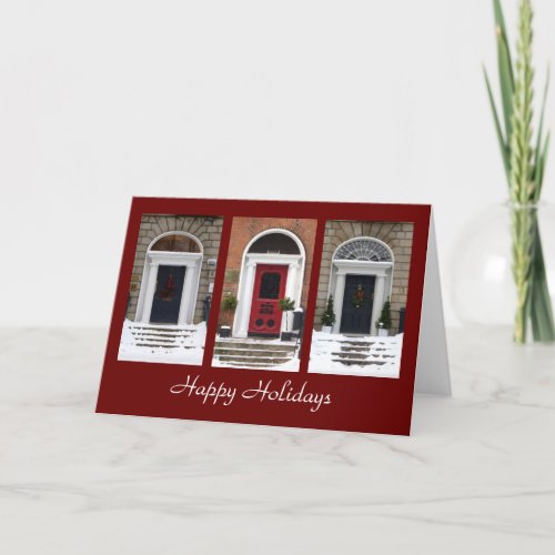 Seasonal Georgian Doors Greeting Card