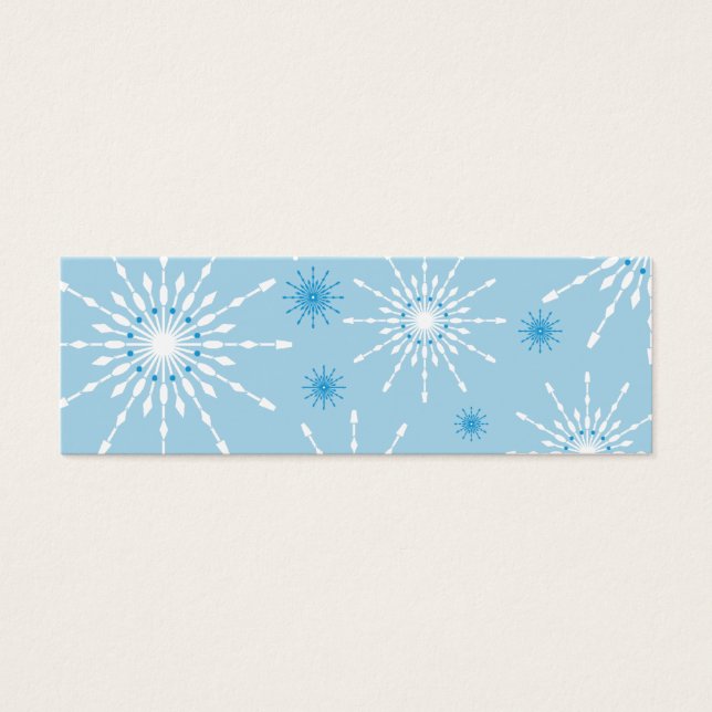 SEASONAL GIFT TAG :: patterned snowflake L5 (Front)