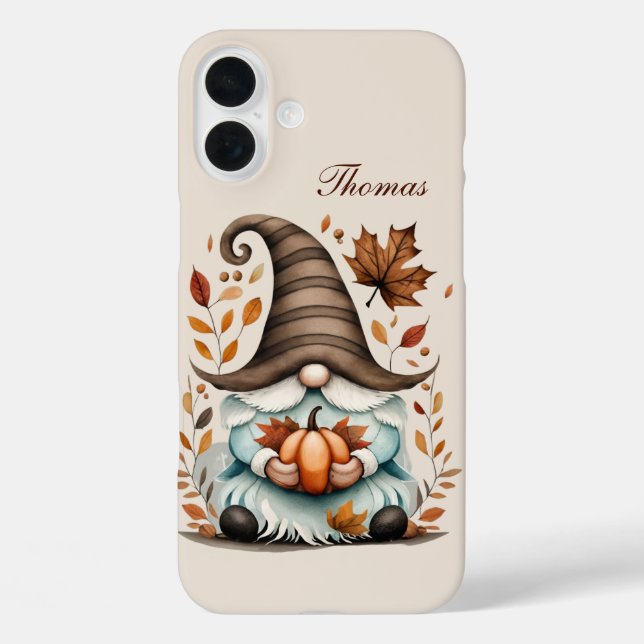 Seasonal gnome add name  Case-Mate iPhone case (Back)