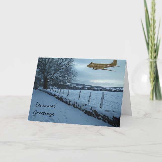 Seasonal Greetings Holiday Card (Front)