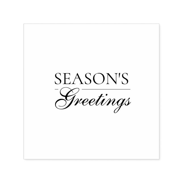 Seasonal Happy New Year Merry Christmas Holiday Self-inking Stamp (Design)