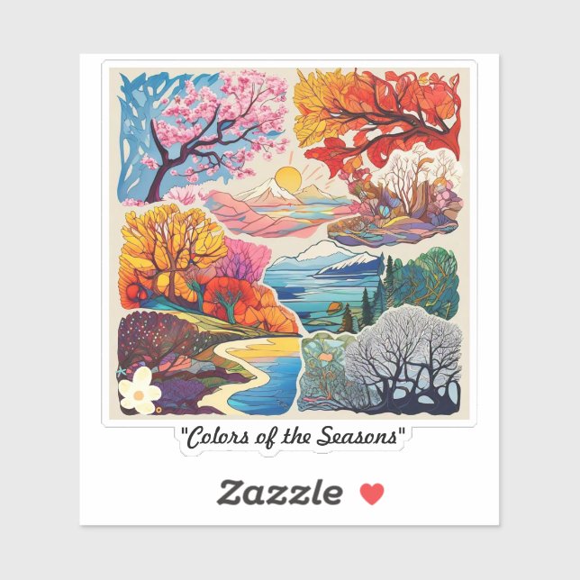 "Seasonal Harmony Design" Sticker (Sheet)