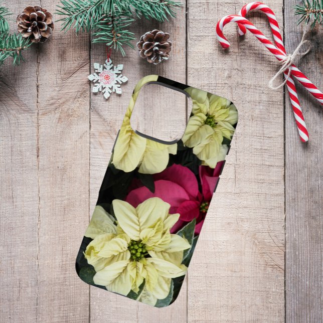 Seasonal Holiday Poinsettias Floral Case-Mate iPhone Case (In Situ)