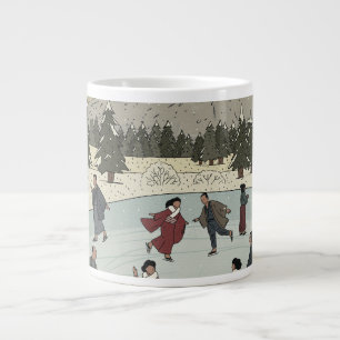 Seasonal Ice Skating Giant Coffee Mug