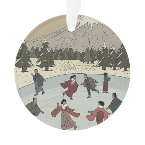 Seasonal Ice Skating Ornament