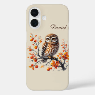 Seasonal owl add name iPhone 16 case