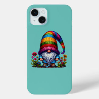 Seasonal Rainbow Gnome iPhone 15 Plus Case