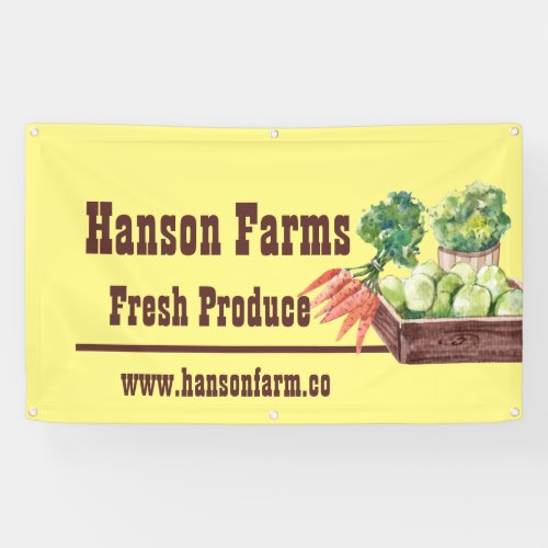 Seasonal Roadside Farm Customizable  Banner