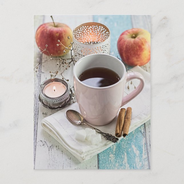 Seasonal romantic autumnal still life photography postcard (Front)