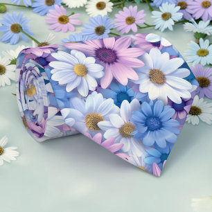 Seasonal Spring Colorful Floral Necktie Tie