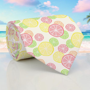 Seasonal Summer Citrus Fruit Necktie Tie