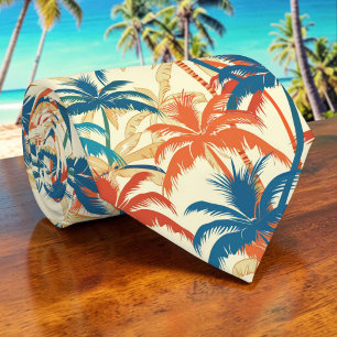 Seasonal Summer Palm Trees Necktie Tie