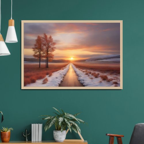 Seasonal Sunset Spectrums Framed Art