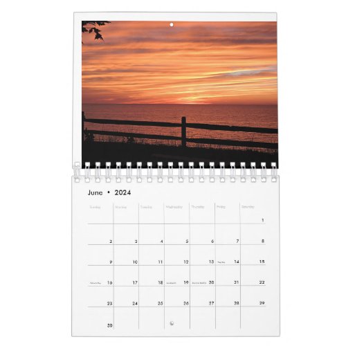 Seasonal Sunsets Calendar