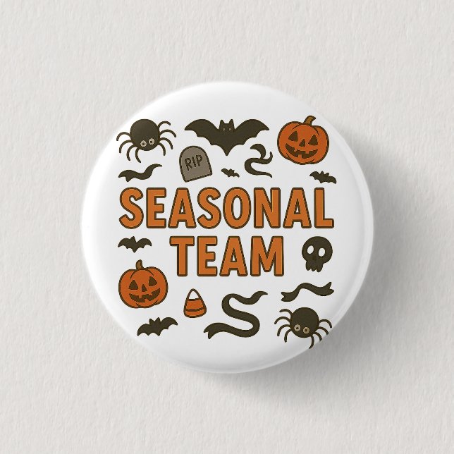 Seasonal Team Halloween Button (Front)