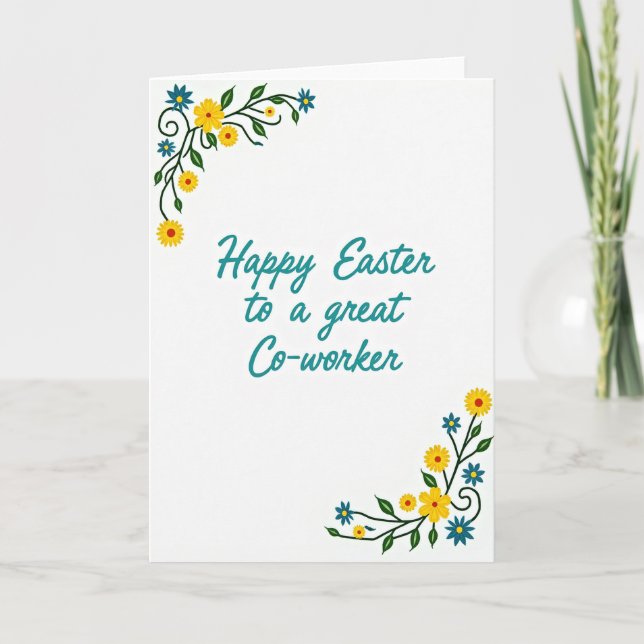 Seasonal Thanks Floral Card (Front)