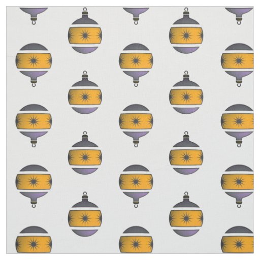 Seasonal Tree Globes Christmas Decor Fabric