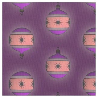 Seasonal Tree Globes Christmas Decor on Purple
