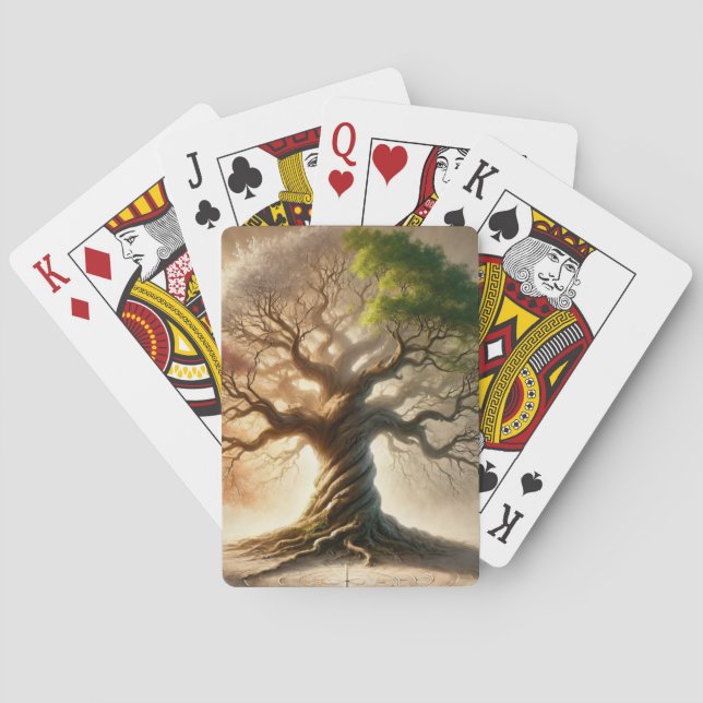 Seasonal Tree Poker Cards (Back)