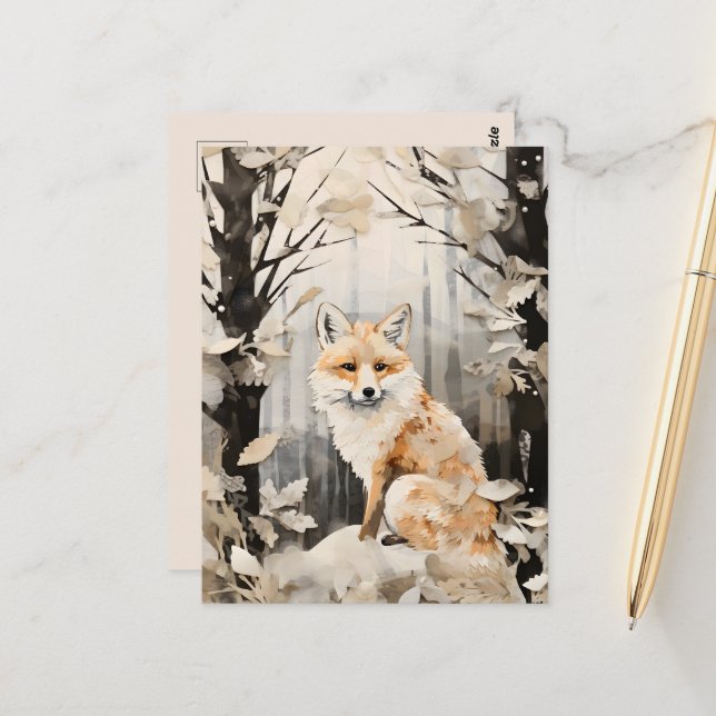 Seasonal Winter polar bear lovers  Postcard (Front/Back In Situ)