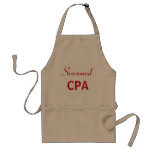 Seasoned Cpa Quote Funny Retirement Gift Present Adult Apron at Zazzle