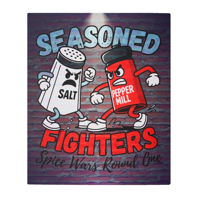 Seasoned Fighters – Spice Wars Round One Metal Print (Front)