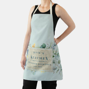 Seasoned with Love Burlap Mom's Kitchen Apron