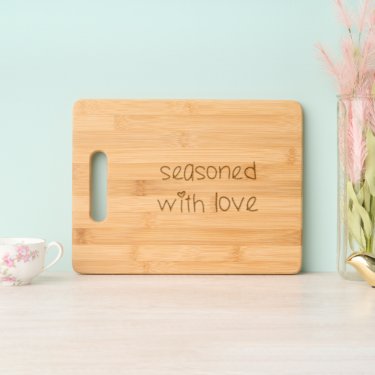 Seasoned with Love - Cute Typography