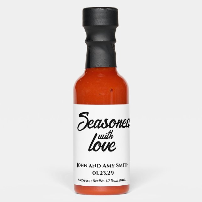Seasoned with love hot sauce  (Front)