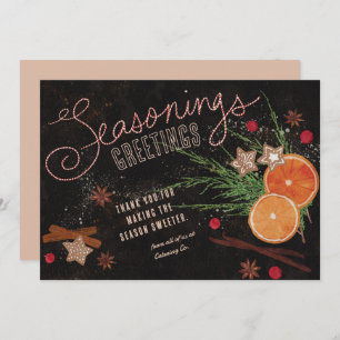 Seasonings Greetings Business Holiday Cards
