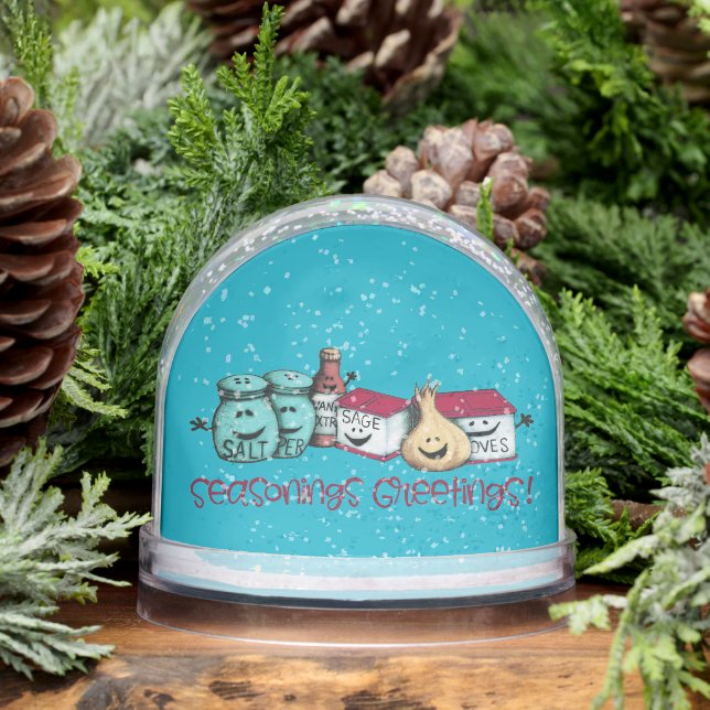 Seasonings Greetings Spices Cute Snow Globe (Winter)