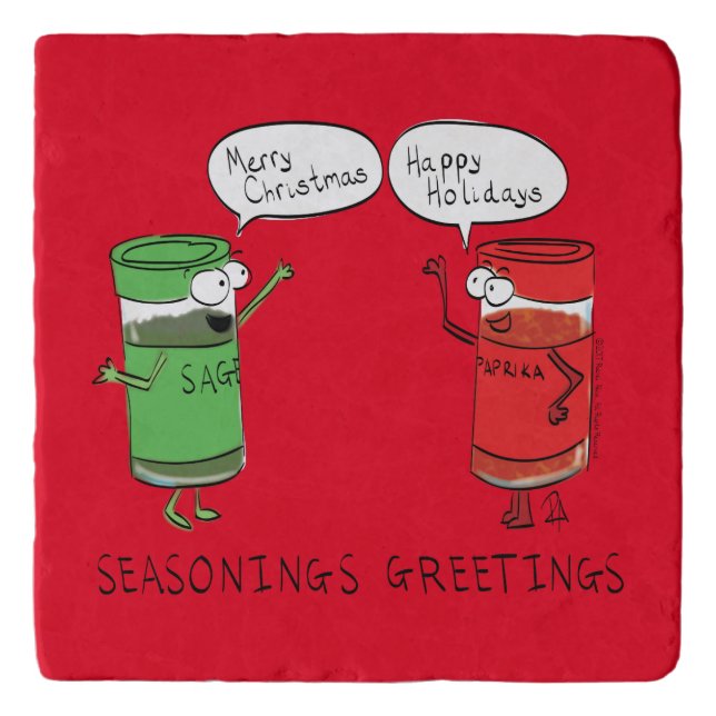 Seasonings Greetings Spices Trivet (Front)