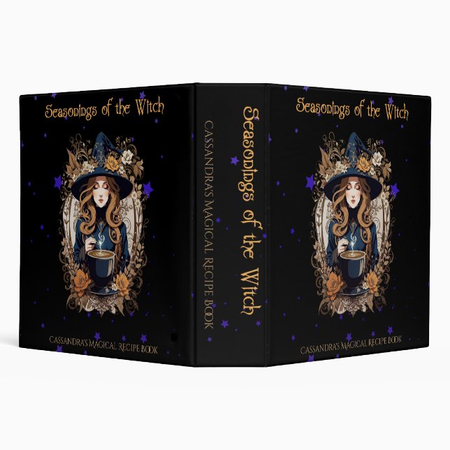 Seasonings of the Witch Recipe  3 Ring Binder (Background)