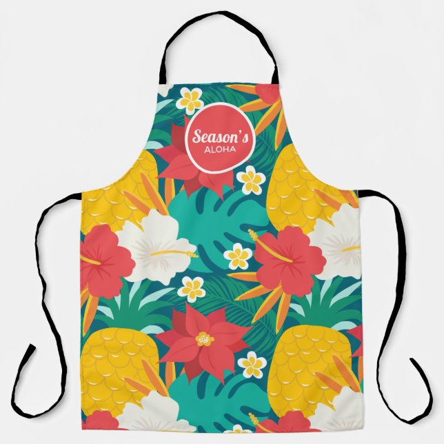 Season's Aloha Hawaiian Apron (Front)