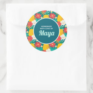 Season's Aloha Hawaiian Classic Round Sticker