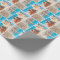Season's Beachin Sandy Snowman Wrapping Paper