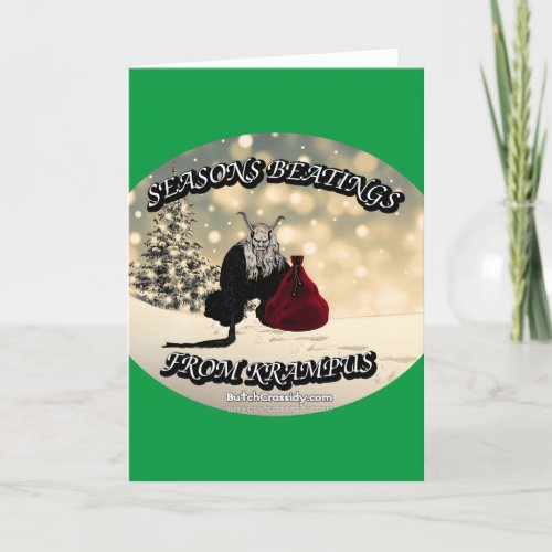 Seasons Beatings From Krampus _ Christmas Card