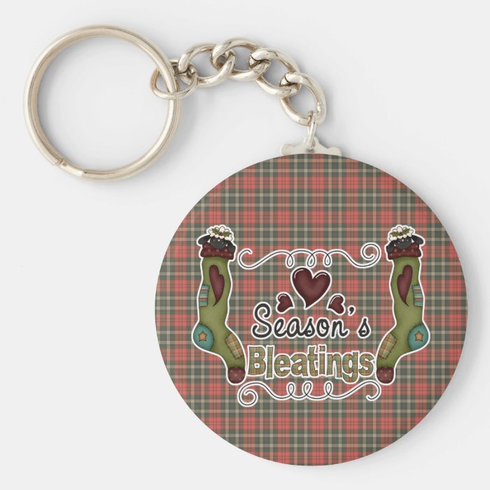 seasons bleatings greetings sheep key chain