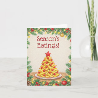 Season's Eatings, Fries, Funny Christmas Card, Holiday Card