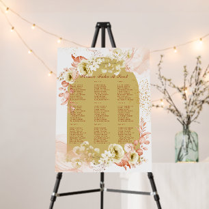 Seasons Fall Earthen Mix Boho Floral Wedding Foam Board