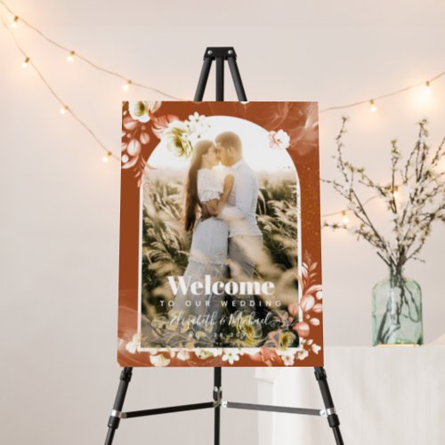 Seasons Fall Earthen Mix Boho Floral Wedding Foam Board