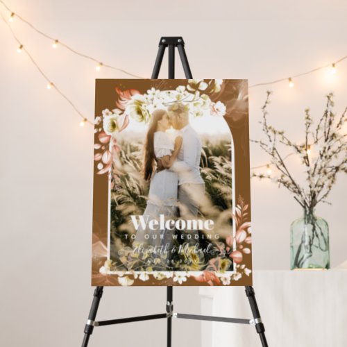 Seasons Fall Earthen Mix Boho Floral Wedding Foam Board