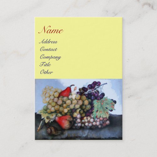 SEASONS FRUITS 1 _ GRAPES AND PEARS BUSINESS CARD