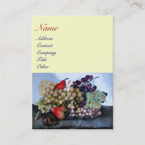 SEASONS FRUITS 1 _ GRAPES AND PEARS BUSINESS CARD