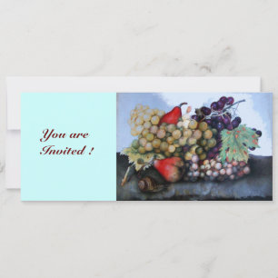 SEASON'S FRUITS 1 - GRAPES AND PEARS INVITATION