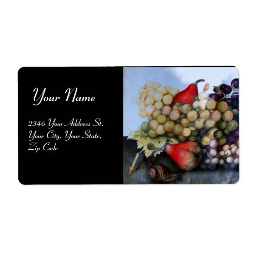 SEASONS FRUITS 1 _ GRAPES AND PEARS LABEL