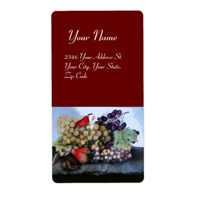SEASON'S FRUITS 1 - GRAPES AND PEARS red Label (Front)