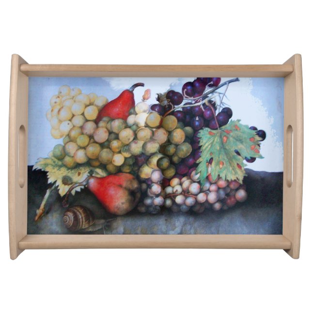 SEASON'S FRUITS 1 - GRAPES AND PEARS SERVING TRAY (Front)