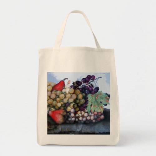 SEASONS FRUITS 1 _ GRAPES AND PEARS TOTE BAG